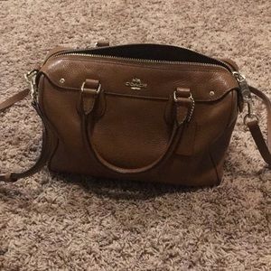 Brown coach purse